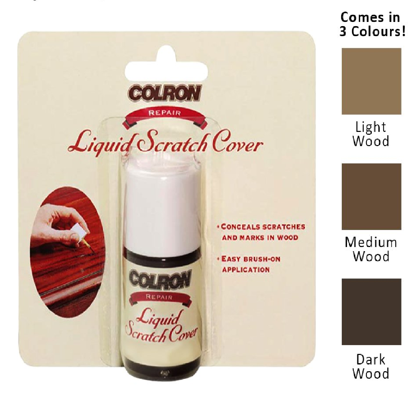 COLRON Dark Wood Liquid Scratch Cover 14ML 08699